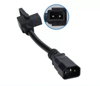 Cable Adaptador de Conversión para Bicicleta Eléctrica 2+2P, Impermeable, 30A 300V, Carcasa de PA, Adaptador de Salida de Cargador Universal