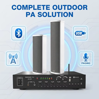 Sistema de Altavoces PA de Columna Impermeable de 2 Zonas, 3RD DREAM LS-20, 100V, Voltaje Constante, 200W, para Estacionamientos/Almacenes