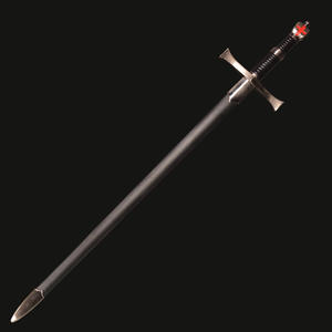 Espada Cruzada de Assassin's Creed, Réplica de Espada Occidental, Artículo de Cosplay, Equipo Metálico, Artículo Decorativo sin Filo, Artículo de Colección - Product Image 6