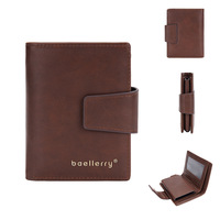 Dompet Pria Baellerry Slim Otomatis Minimalis Aluminium Anti-RFID Pop Up Wallet Kulit Custom Tempat Kartu