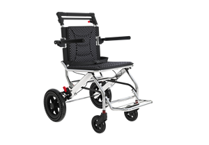 Silla de Ruedas Plegable para Discapacitados, Silla de Ruedas Portátil para Hospital, Resistente, con Ruedas Traseras de 12 Pulgadas, Palanca de Equipaje, Silla de Ruedas de Viaje - Product Image 6