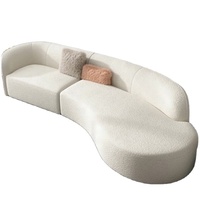Canapé modulaire moderne en velours gris avec ottoman, chaise longue droite, pour salon - Collection Amigos Furniture