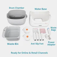 Kotak Pasir Kucing Plastik Otomatis Pintar dengan Pembersihan Sendiri, Toilet Kucing WiFi, Kontrol Aplikasi Tuya, Sensor Berat Radar, Pengontrol Bau, untuk Hewan Peliharaan Besar