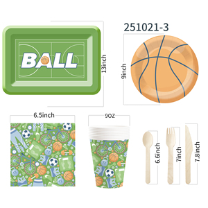 DAMAI Nuevo Diseño Temático de Cancha de Baloncesto Verde para Fiestas y Celebraciones de Cumpleaños - Product Image 5