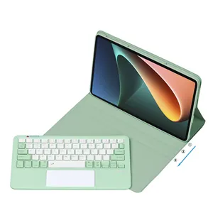 Mint Green Cover Tablet Schreibmaschine Wireless 10,4 Zoll Maus Touchpad Tastatur für Samsung Tab A7 mit 7 Farben Hintergrund beleuchtung