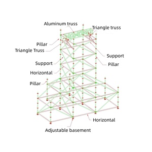 Système d'échafaudages Layher de qualité supérieure, structure de scène stable en aluminium et scène modulable pour événements et festivals de grande envergure - Product Image 6