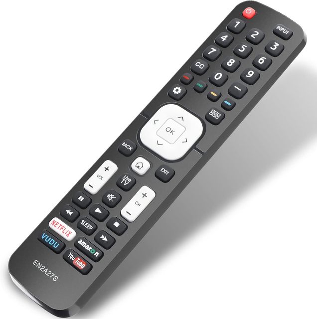EN2A27S Replacement Television Remote Control Work for Hisense Smart TV Android/Google/LCD ULED OLED HD 4K UHD TV