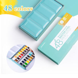 Palette de peinture <span class=keywords><strong>aquarelle</strong></span> 48 couleurs Fontainebleau en gros, ensemble de transport personnalisé, peinture <span class=keywords><strong>aquarelle</strong></span> non toxique pour la peinture professionnelle - Product Image 2
