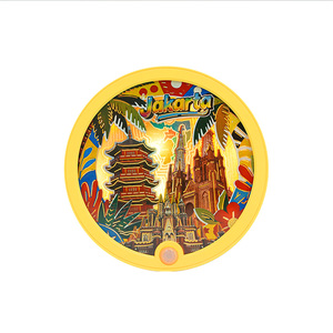 Aimant rond de réfrigérateur de sculpture de papier de nouveauté logo personnalisé aimant rond de réfrigérateur papier découpé pour <span class=keywords><strong>la</strong></span> décoration à <span class=keywords><strong>la</strong></span> maison - Product Image 1