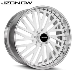 JZCNCW Jantes en alliage d'aluminium forgées sur mesure, 2 ou 3 pièces, finition polie brillante, 18 19 20 21 22 23 24 25 26 pouces - Product Image 6