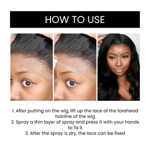 Kit d'installation de perruque Oalen Private Label, formule naturelle sans colle, <span class=keywords><strong>spray</strong></span> fixant pour perruque en dentelle, tenue toute la journée - Product Image 4