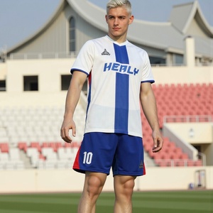 Sportkledingfabrikanten op maat gemaakte sublimatie lange mouwen heren voetbaltenue kwaliteit voetbal shirt - Product Image 2