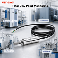 Capteur de point de rosée HENGKO HG602-D |   Transmetteur de point de rosée industriel 4-20mA et RS485 Modbus RTU pour sécheur d'air comprimé