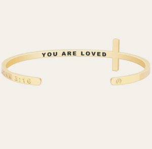 Pulsera de Cruz con Grabado Personalizado, Versículo Bíblico, Brazalete Abierto de Acero Inoxidable, Joyería Cristiana para la Fe y el Amor - Product Image 3