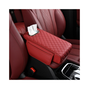 Sang trọng da Bộ nhớ bọt phía trước xe trung tâm giao diện điều khiển lưu trữ hộp Extender đệm bảo vệ - Product Image 1