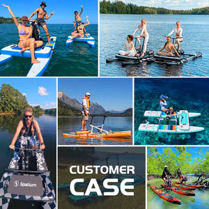 Spatium personalizable inflable agua bicicleta barco mar hidroala bicicleta Pedal barcos inflable agua bicicleta Pedal barco para la venta - Product Image 5