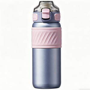 Termo de Acero Inoxidable de 500 ml, 6-12 Horas de Duración, Taza de Viaje con Pajita, Funda Antideslizante para Bebidas Calientes/Frías, Uso en Exteriores - Product Image 3