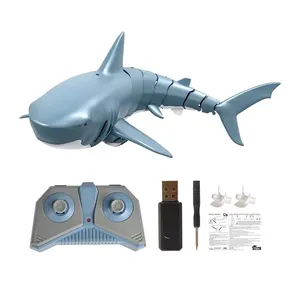 2.4G Simulation Electric Remote Control Fish Boat Toy Kids Radio Control Toys Rc Swimming Shark