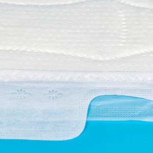 Culotte absorbante jetable en coton biologique ultra-mince et respirant avec ailettes, protection anti-fuites, super absorption - Product Image 3