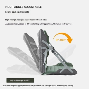 Silla Inflable Automática para Camping, Respaldo Portátil Plegable, Asiento con Cojín para Jardín, <span class=keywords><strong>Playa</strong></span>, Picnic, Pesca y Actividades al Aire Libre - Product Image 4