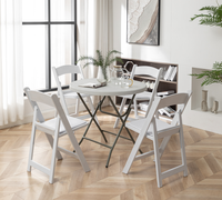 Chaise de jardin en résine - Pliante, empilable, légère et durable, mobilier d'extérieur pour la location, dossier ventilé