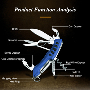 Chất Lượng Cao Thép Không Gỉ Với Hợp Kim Nhôm Xử Lý Ngoài Trời Cắm Trại Công Cụ <span class=keywords><strong>11</strong></span> Trong 1 Công Cụ Gấp Pocket Dao Thụy Sĩ Dao - Product Image 4