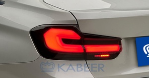 Feux arrière G38 noircis avec lentille rouge 12V, installation non destructive, pour F30/F35 2013-2019, état neuf, pour M3 F80 - Product Image 5