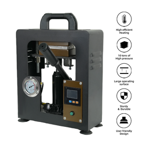 10 Ton <span class=keywords><strong>Jack</strong></span> Olie Extract Machine 6X12Cm Dubbele Verwarming Plaat Persmachine Met Drukmeter - Product Image 6