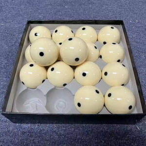 Calidad Premium 8A 2-1/4 "57,2mm Tamaño 16PCs Bola <span class=keywords><strong>de</strong></span> billar blanca con 6 puntos negros - Product Image 4