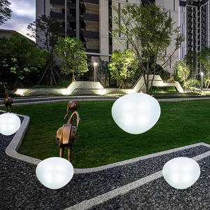 Lámparas Solares de Piedra, Adorno de Jardín para Caminos, Iluminación Decorativa Ambiental para Exteriores - Product Image 2