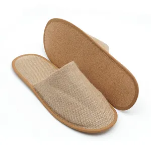 Bedroom Guest Use Jute Biodegradable ECO Friendly Hotel Slippers