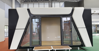 Maison capsule spatiale préfabriquée mobile extensible en acier, de luxe moderne, avec mécanisme de docking modulaire et protection environnementale