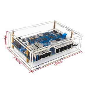 Carcasa acrílica Banana Pi R4, placa de desarrollo BPI-R4, carcasa protectora para enrutador de código abierto, se puede instalar disipador de calor - Product Image 6