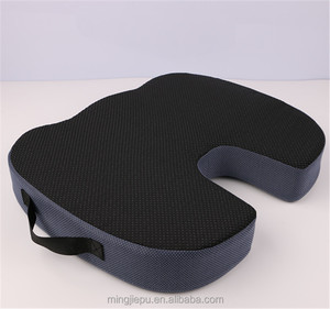 Cojín de asiento de cóccix ortopédico antideslizante, Cojín de asiento de gel de espuma con memoria ventilada - Product Image 4