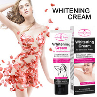 Crème blanchissante pour les aisselles Aichun Beauty, vente en gros, lait hydratant éclaircissant pour le corps et les aisselles, parfum frais