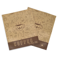 Lage MOQ Mini Kleine Kraft Papier Materiaal 3-zijdig verzegelde monsterzakjes zaadzakjes capsule verpakking sachet