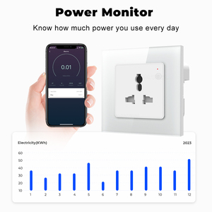 <span class=keywords><strong>SMATRUL</strong></span> Monitor de potencia 16A <span class=keywords><strong>WiFi</strong></span> enchufe de pared para Tuya Smart Life Control de voz Alexa Google Home <span class=keywords><strong>Wifi</strong></span> enchufe EE. UU. UE Reino Unido enchufe - Product Image 4
