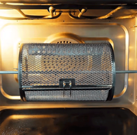 Cage de cuisson rotative amovible pour friteuse à air, plateau de cuisson pour noix, accessoires universels pour four électrique