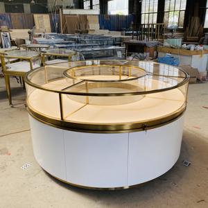 <span class=keywords><strong>Vitrina</strong></span> redonda <span class=keywords><strong>de</strong></span> joyería con acabado <span class=keywords><strong>de</strong></span> laca Diseño simple <span class=keywords><strong>Vitrina</strong></span> <span class=keywords><strong>de</strong></span> joyería <span class=keywords><strong>de</strong></span> oro Caja <span class=keywords><strong>de</strong></span> joyería Mostrador personalizado <span class=keywords><strong>de</strong></span> <span class=keywords><strong>vidrio</strong></span> - Product Image 1