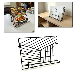 Support de rangement pour iPad et magazines DaS Minimalist Desktop, support de présentation de livres en <span class=keywords><strong>fer</strong></span> <span class=keywords><strong>forgé</strong></span> - Product Image 1