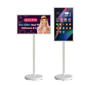 32 Inch Smart Touch Moving Screen Android Touchscreen Tv Met Beweegbare Stand Verticale Omkeerbare Ips Display Wifi Game Pc