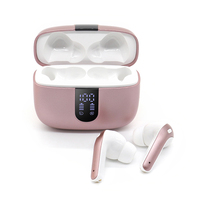 Écouteurs sans fil TWS Type C Pro4, casque TWS avec microphone, intra-auriculaires, pour jeux, réduction de bruit
