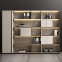 WJG-221X Armoire de classement de bureau moderne en acier avec éclairage et rangement pour bureau de direction - Usage commercial
