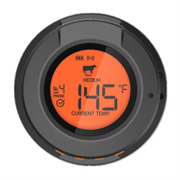 Thermomètre numérique pour viande avec écran LED, étanche IP54, contrôle intelligent par application et alarme de température pour camping, barbecue, OEM/ODM