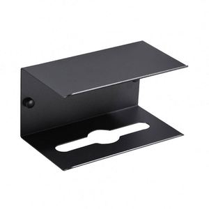 Porte-papier toilette mural en acier inoxydable 304 noir, support pour téléphone portable, pour cuisine et salle de bain, écologique - Product Image 3