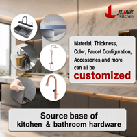 Fregadero de Cocina de Acero Inoxidable Negro Nano, Diseño Moderno, Ahorro de Agua, Montado en la Pared, Hecho a Mano, Venta al Por Mayor de Fábrica