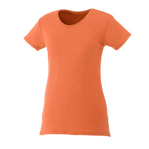 Camiseta sólida cómoda con cuello redondo para mujer Estilo versátil para uso informal y uso diario para capas de verano - Product Image 2