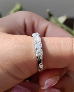 Anillo de Boda de Media Eternidad con Diamante Cultivado en Laboratorio de 0.90 CT, Oro Blanco de 14K/18K, Certificado IGI, VVS, Venta al Por Mayor de Fábrica para Mujer - Product Image 4