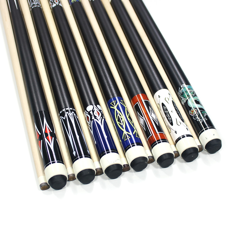 2 Piece Canadian Maple Pool Cue - 13mm Tip Billiard Stick for