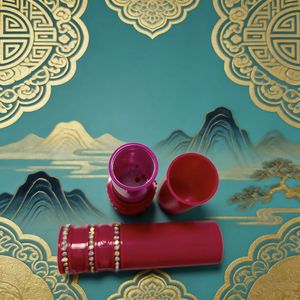 공장 직송 20ml ABS 원통형 립글로스 공병(밝은 브릭 색상) 맞춤형 로고 및 색상 가능 - Product Image 3